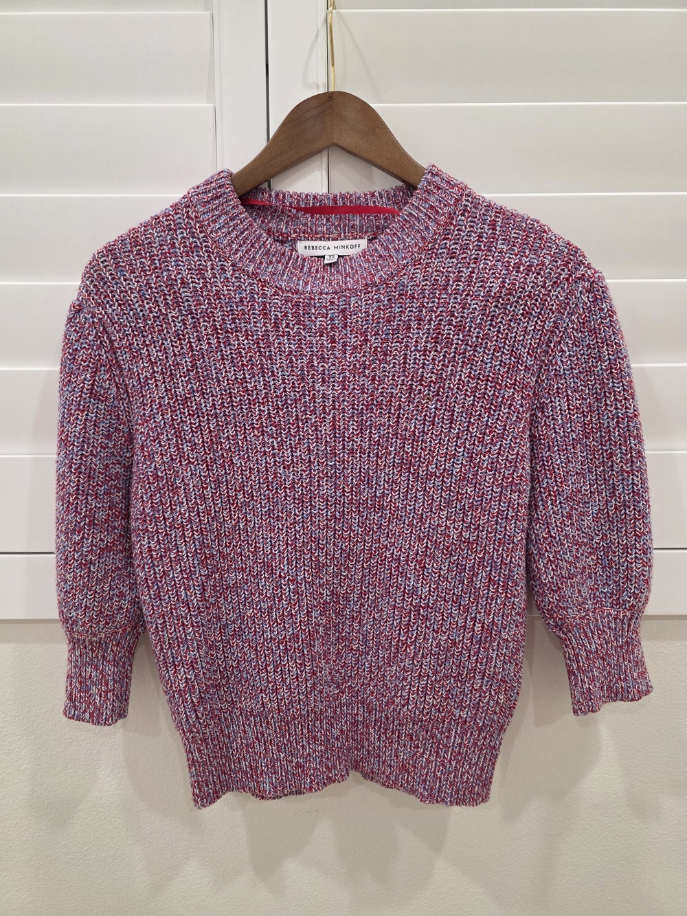 Rebecca Minkoff Pink Blend Marled Crewneck Sweater